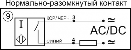 Датчик бесконтактный индуктивный ИВ28-NO-AC-ПГ(Ф4)