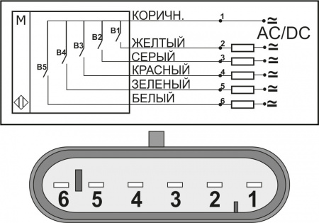 Датчик герконовый поплавковый уровня жидкости DFG4 41.51-B5.268.268.268.268-5NO-1145.12-d2-P6A-1,5-S-1